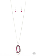 Load image into Gallery viewer, Money Mood Pink Rhinestone Necklace Paparazzi Accessories