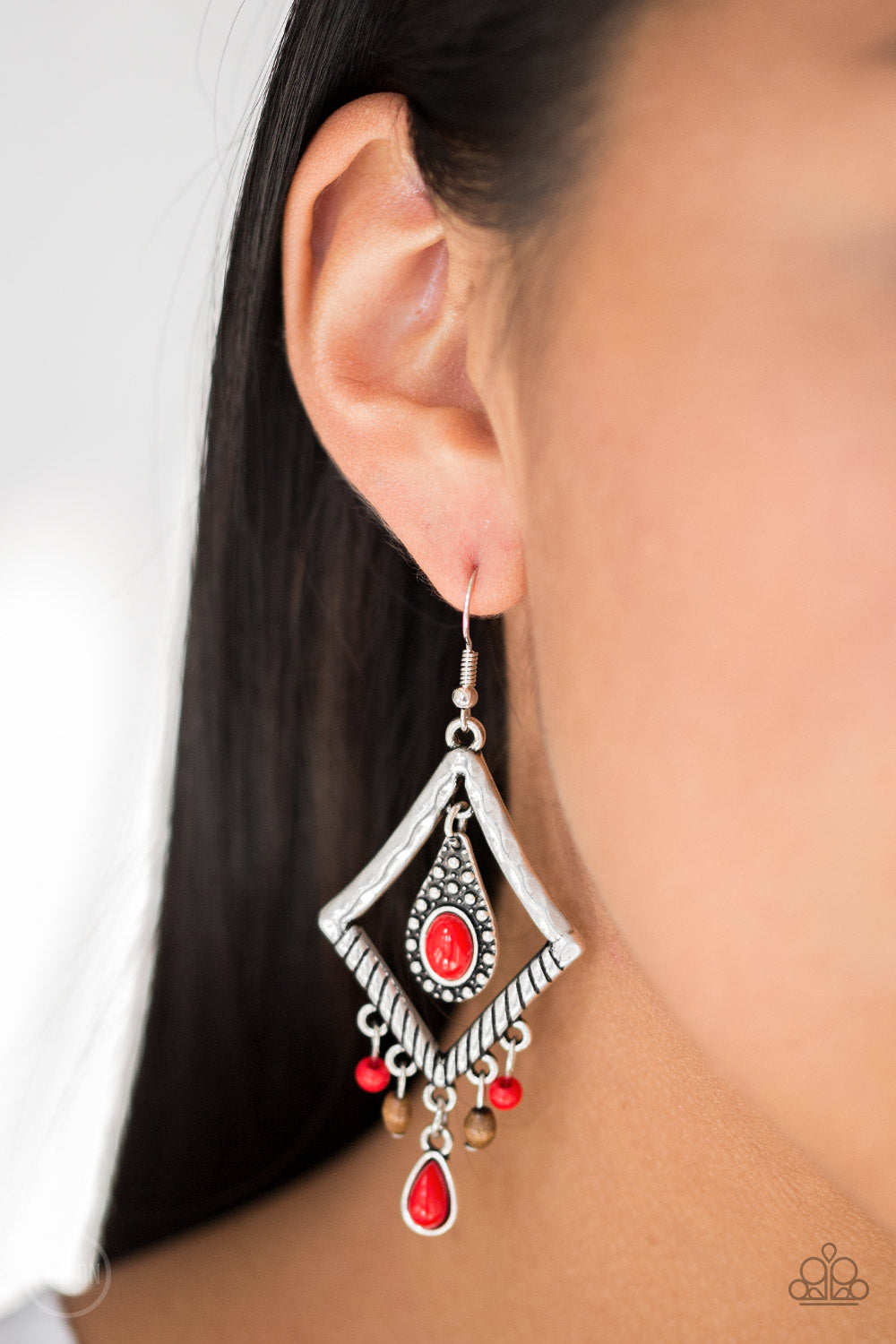 Southern Sunsets Red Earrings Paparazzi Accessories