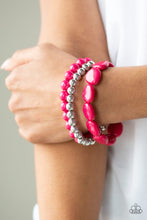 Load image into Gallery viewer, Color Venture Pink Bracelet Paparazzi Accessories