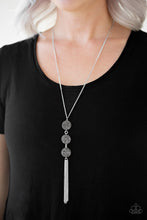 Load image into Gallery viewer, Triple Shimmer Silver Necklace Paparazzi Accessories