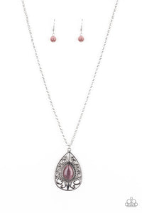 Long Necklace,moonstone,purple,Modern Majesty Purple Necklace