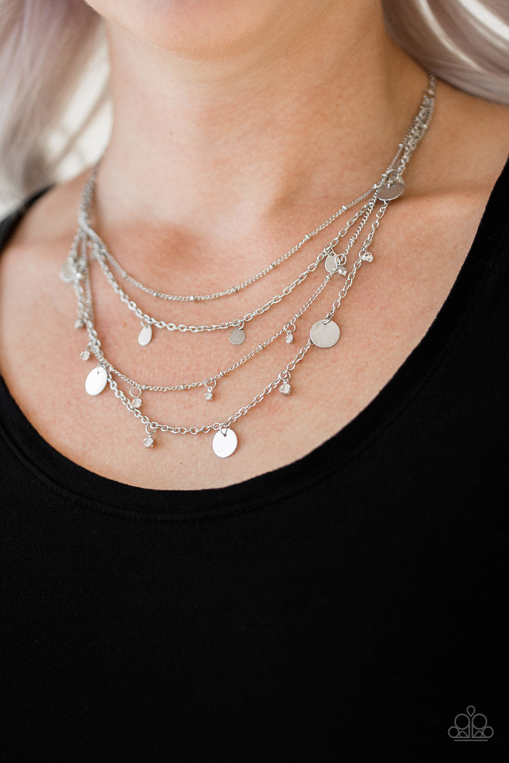Classic Class Act - White Necklace Paparazzi Accessories