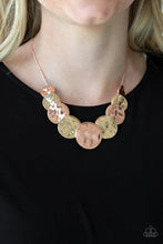 Load image into Gallery viewer, A Daring DISCovery Copper Necklace Paparazzi Accessories