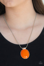 Load image into Gallery viewer, Rising Stardom Orange Necklace Paparazzi Accessories