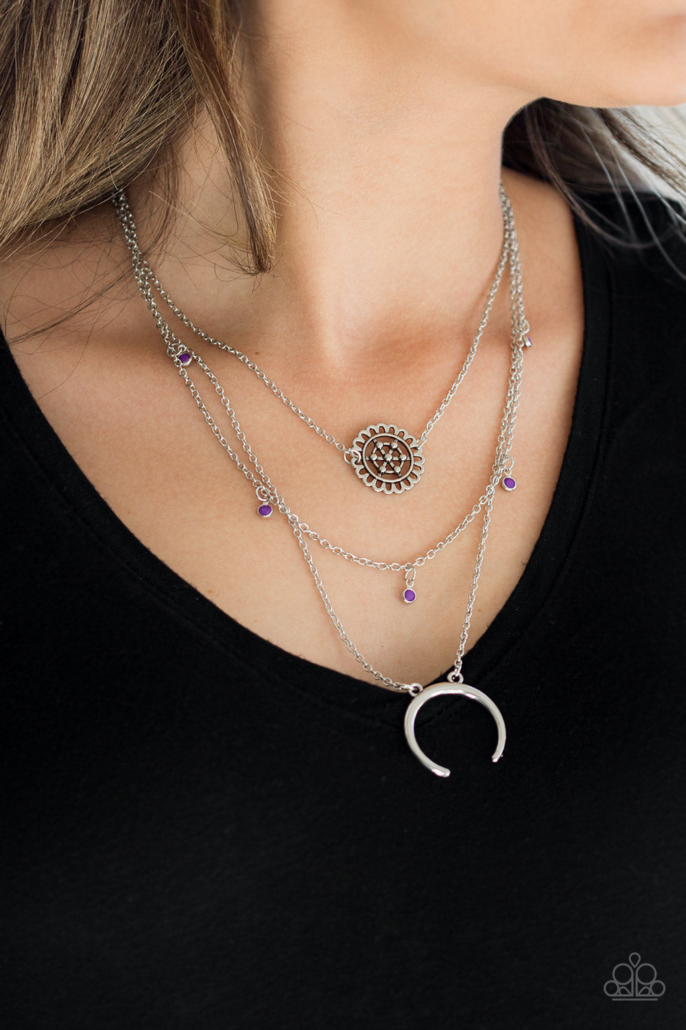 Lunar Lotus - Purple Necklace Paparazzi Accessories