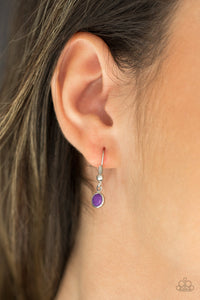 purple,short necklace,Lunar Lotus - Purple Necklace