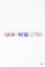 Load image into Gallery viewer, Glitter Cube Starlet Shimmer Earrings Paparazzi Accessories
