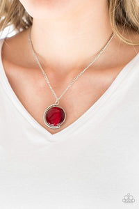 Moonstone,Red,Short Necklace,Silver,Luminous Lagoon Red Moonstone Necklace