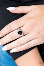 Load image into Gallery viewer, Wallstreet Winner Black Ring Paparazzi Accessories