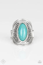 Load image into Gallery viewer, Ground Ruler Blue Stone Ring Paparazzi Accessories