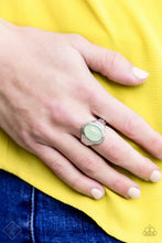 Load image into Gallery viewer, Mystically Malibu Green Ring Paparazzi Accessories