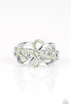 Load image into Gallery viewer, More or Flawless Green Rhinestone Rings Paparazzi Accessories