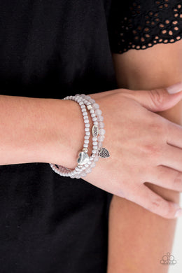 Really Romantic - Silver Bracelet Paparazzi Accessories