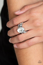 Load image into Gallery viewer, Shine Bright Like a Diamond White Ring Paparazzi Accessories