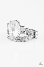 Load image into Gallery viewer, Bling Queen White Rhinestone Ring Paparazzi Accessories