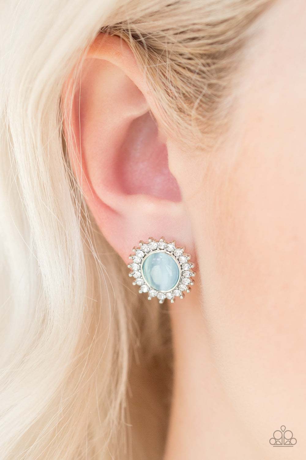 Hey There, Gorgeous - Blue Earrings Paparazzi Accessories