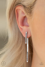 Load image into Gallery viewer, Very Important VIXEN - Silver Jacket Earrings Paparazzi Accessories