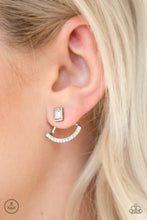 Load image into Gallery viewer, Delicate Arches - White Earrings Paparazzi Accessories