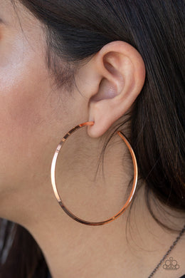 5th Avenue Attitude Copper Hoop Earring Paparazzi Accessories
