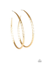 Load image into Gallery viewer, Fleek All Week Gold Hoop Earring Paparazzi Accessories