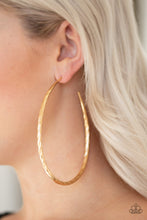 Load image into Gallery viewer, Fleek All Week Gold Hoop Earring Paparazzi Accessories