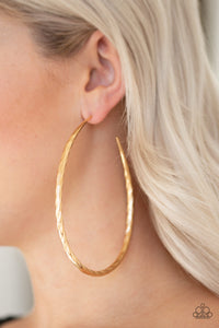 gold,post,Fleek All Week Gold Hoop Earring