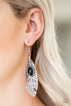 Load image into Gallery viewer, Quill Thrill Black Earring Paparazzi Accessories