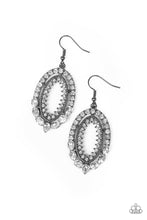 Load image into Gallery viewer, Trophy Shimmer Black Gunmetal Earrings Paparazzi Accessories