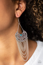 Load image into Gallery viewer, So Social Butterfly Blue Earring Paparazzi Accessories