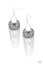 Load image into Gallery viewer, So Social Butterfly Blue Earring Paparazzi Accessories