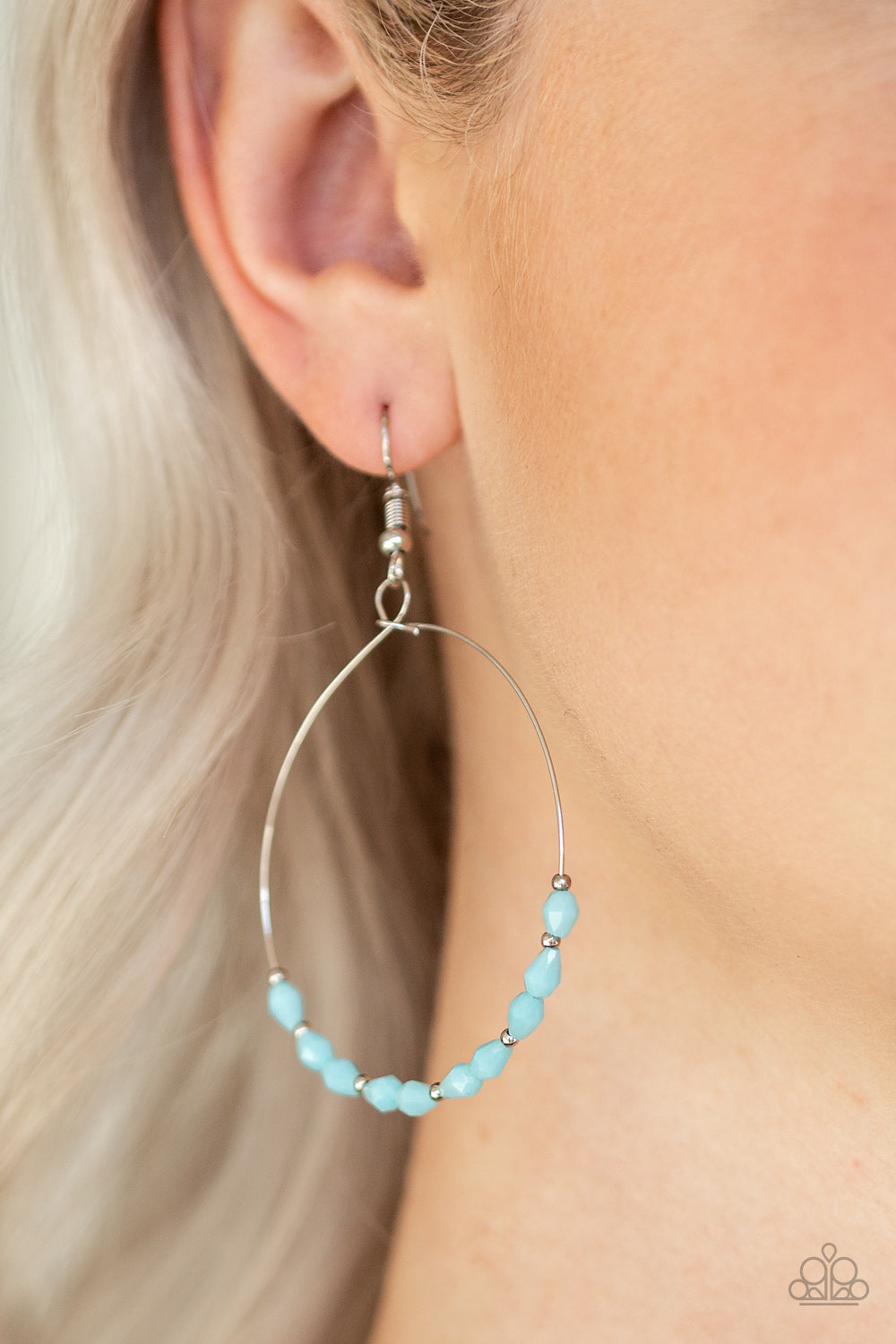 Prize Winning Sparkle Blue Earring Paparazzi Accessories