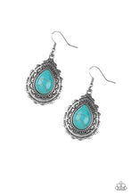 Load image into Gallery viewer, Mesa Mustang Blue Earring Paparazzi Accessories