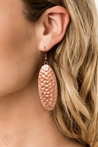 copper,fishhook,Radiantly Radiant Copper Earring