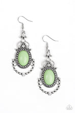 Load image into Gallery viewer, Cameo and Juliet Green Earring Paparazzi Accessories