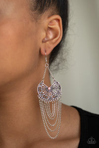 silver,So Social Butterfly Pink Earring