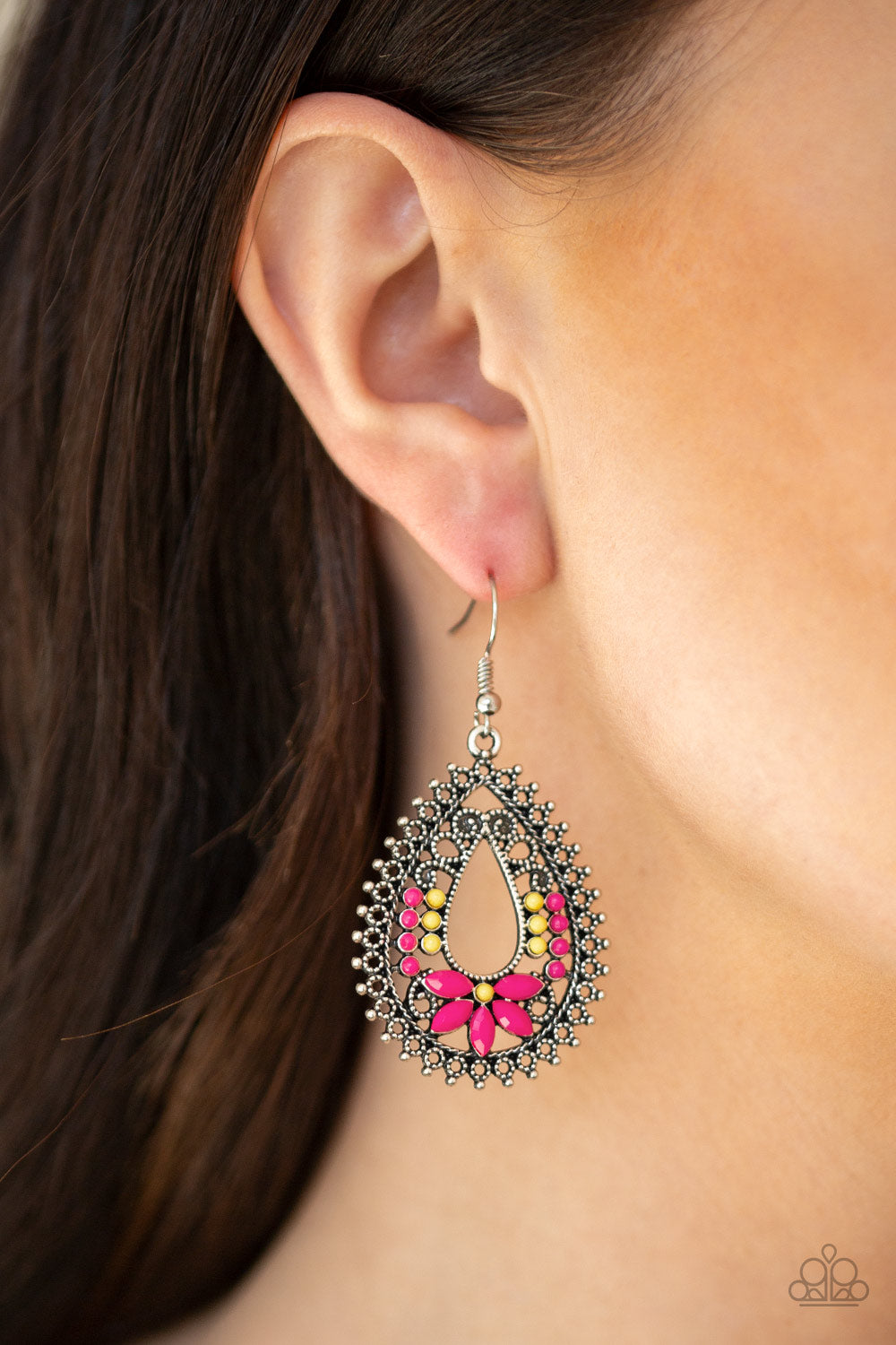 Atta-GALA - Pink Earring Paparazzi Accessories