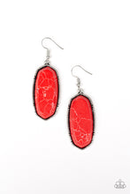 Load image into Gallery viewer, Stone Quest Red Earrings Paparazzi Accessories