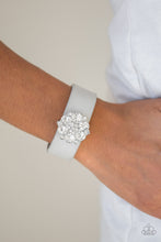 Load image into Gallery viewer, Show-stopper Silver Leather Bracelet Paparazzi Accessories