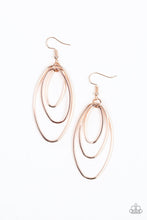 Load image into Gallery viewer, All OVAL The Place Rose Gold Earring Paparazzi Accessories