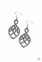 Load image into Gallery viewer, A Grand Statement - Silver Rhinestone Earrings Paparazzi Accessories