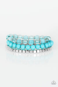 blue,stretchy,Globetrotter Glam Blue Bracelet