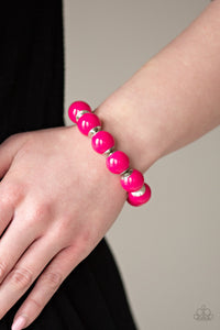 pink,stretchy,Candy Shop Sweetheart Pink Bracelet