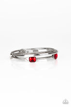 Load image into Gallery viewer, City Slicker Sleek Red Bangle Bracelet Paparazzi Accessories