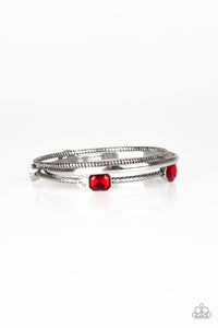 Bangles,red,City Slicker Sleek Red Bangle Bracelet