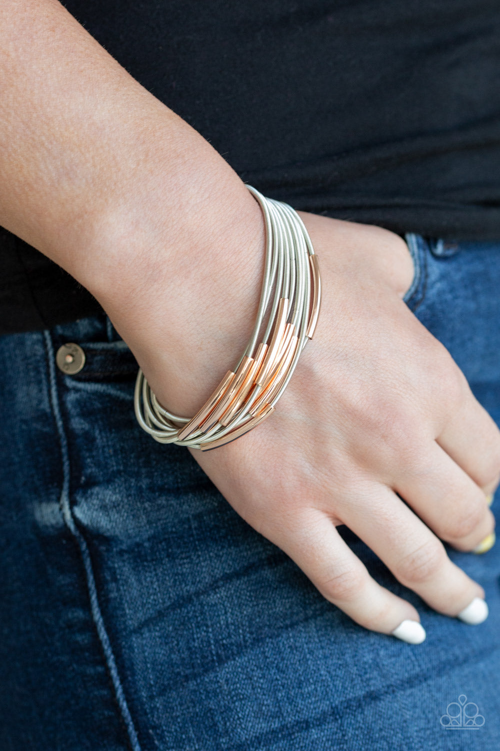 Stretch Your Boundaries Silver Bracelet Paparazzi Accessories