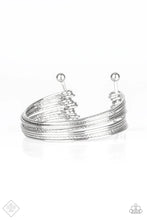 Load image into Gallery viewer, Endlessly Empress Silver Cuff Bracelet Paparazzi Accessories