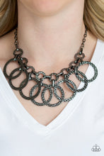 Load image into Gallery viewer, Jammin Jungle Black Gunmetal Necklace Paparazzi Accessories