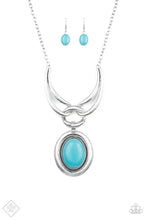 Load image into Gallery viewer, Divide and RULER Blue Stone Necklace Paparazzi Accessories