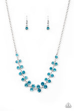 Load image into Gallery viewer, Super Starstruck Blue Rhinestone Necklace Paparazzi Accessories