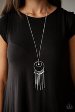Load image into Gallery viewer, Out of Bounds Shimmer Blue Necklace Paparazzi Accessories